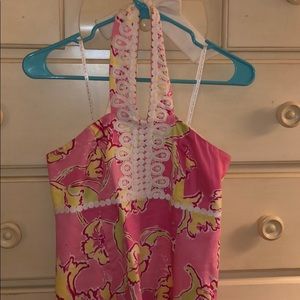 Lilly Pulitzer halter dress size 4!